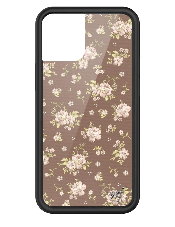 Brown Floral iPhone Case - Image 13