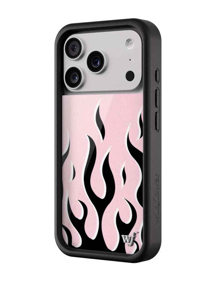 Flames | Pink & Black iPhone Case - Image 5