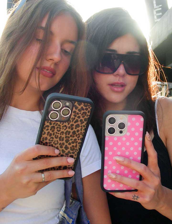 Polka Dot | Pink and White iPhone Case - Image 48