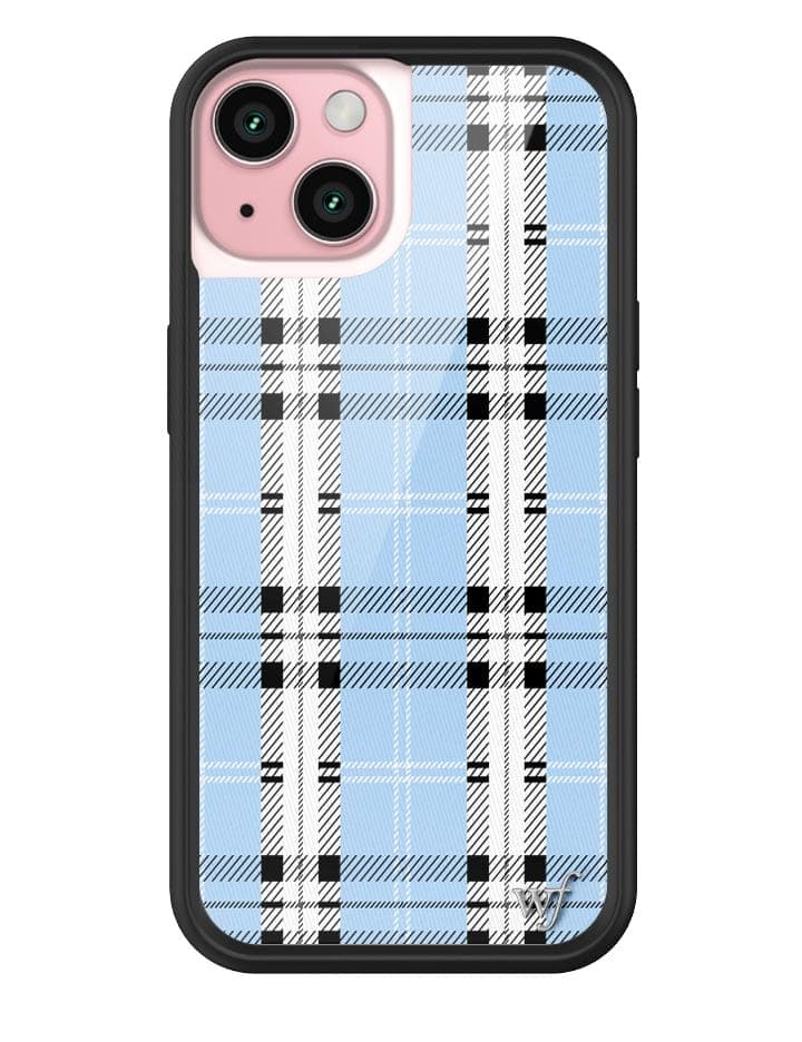 Plaid | Blue iPhone Case - Image 3