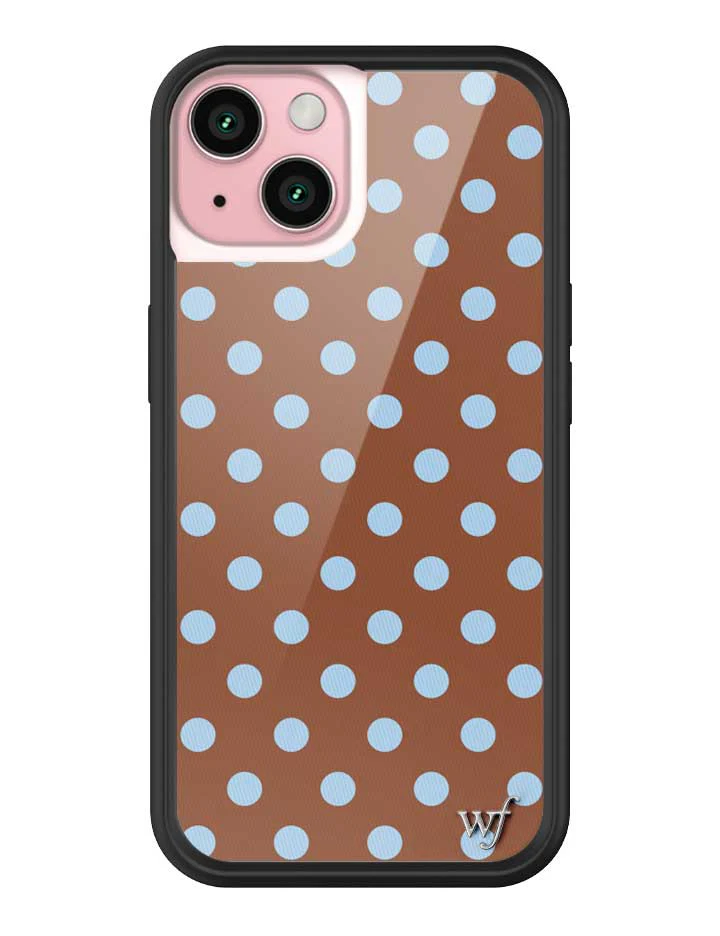 Polka Dot | Brown and Blue iPhone Case - Image 29