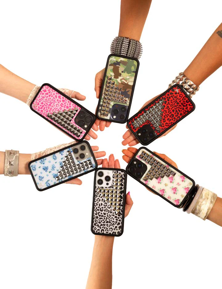 Red Meow Stud iPhone Case - Image 33