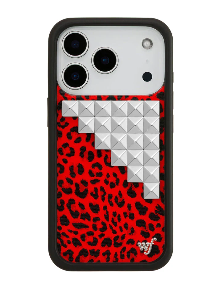 Red Meow Stud iPhone Case - Image 4